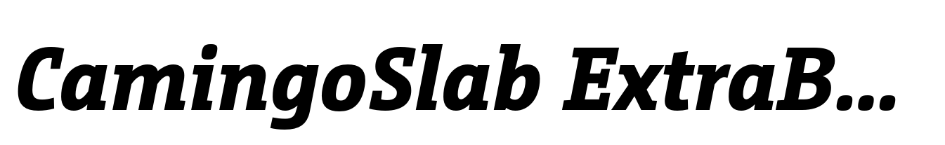 CamingoSlab ExtraBold Italic
